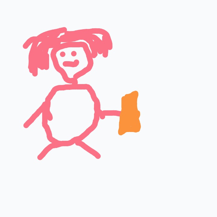 A%20pink%20stick-figure%20person%20with%20pigtails%20and%20a%20smile%20is%20holding%20an%20orange%20rectangle.