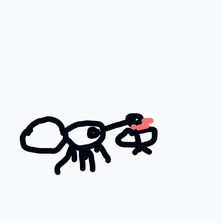 A%20childlike%20black%20drawing%20of%20a%20dog-like%20animal%20with%20a%20long%20tail%20and%20a%20small%20figure%20beside%20it.