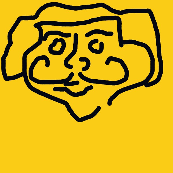 An%20abstract%2C%20cartoonish%20face%20drawn%20with%20thick%20black%20lines%20on%20a%20solid%20yellow%20background.