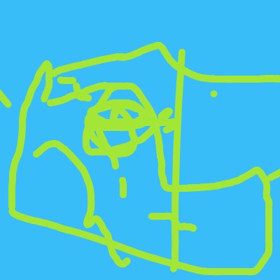 A%20bright%20lime-green%20doodle%20on%20a%20blue%20background%20that%20resembles%20a%20boxy%20camera%20with%20a%20circular%20lens%20in%20the%20middle.