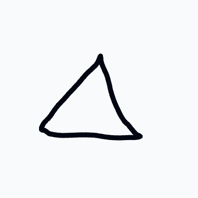 A%20simple%2C%20hand-drawn%20triangle%20with%20a%20slightly%20curved%20base%20and%20thick%20black%20outline.
